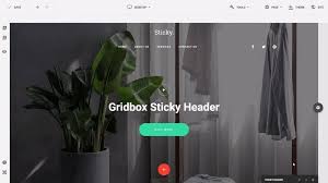 Headers are another area where you can add navigation elements to your website. Sticky Header For The Joomla Website Builder Gridbox Released