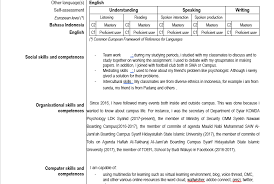 Cara Membuat Curriculum Vitae Dalam Bahasa Inggris Cerdaskan Id
