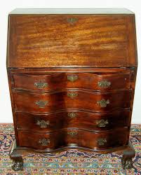 Antique Mahogany Ball Claw Foot Drop Front Secretary Desk 1900 Secretary Desks Clawfoot Antiques