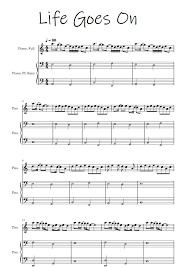 Oliver Tree Life Goes On In 2021 Sheet Music Life Goes On Piano Sheet Music