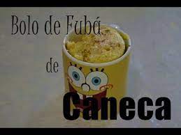 bolo de fuba de caneca microondas youtube ideias receitas receita bolo de fuba
