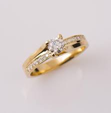 Twist Engagement Ring 14k Yellow Gold Ring Unique Diamond Rind Modern Diamond Ring Twisted Diamond Ring Delicate Engagement Ring Engagement Rings Twisted Modern Diamond Rings Gold Ring Designs