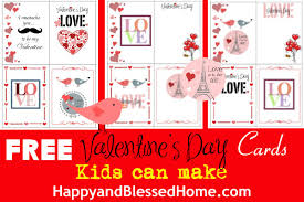 These diy valentine's day card made with paint swatches will help your little ones build their hand muscles as they punch out each little heart. Free Valentine S Day Cards Kids Can Make Happy And Blessed Home