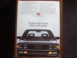 1985 Audi 4000s 4000 Classic Advertisement Print Ad Print Ads Audi Vintage Cars