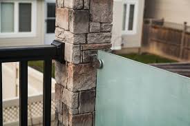 What are the shipping options for glass deck railings? Azek Deck Frosted Glass Privacy Panel Shed Lighting Stittsville Ottawa Empire Deck Fence
