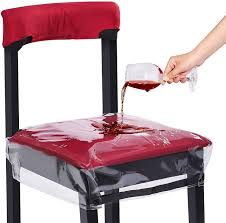 If you are not satisfied with the option how to cover dining room chairs, you can find other solutions on our website. Buy Homemaxs Plastic Chair Cover Protectors 4 Pack Adjustable Waterproof Dining Chair Covers With Bigger Size Belt Strap 2021 Newest Clear Cushion Cover Pvc Kids Seat Covers For Dining Room Kitchen Online In