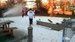 Welcome to the 101 guide to diy snow. Fake Snow Machine Creates Winter Fun In Man S Backyard Youtube