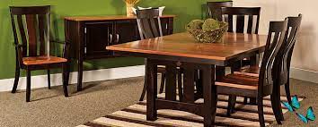 Featuring a sturdy square table and seating for 4, this everyday counter height table measures 38 w x 38 d x 35.75 h, boasting a modern. Amish Dining Room Tables Chairs Sets Mission Style Cabinfield Fine Furniture