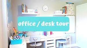 تنظيم مكان لدراسة الاطفال جولة في مكتب بناتي مشترياتي من ايكيا استعدادات للسنة الدراسية youtube