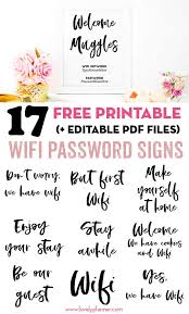 Get results from 6 search engines! 17 Free Printable Wifi Password Signs Editable Pdf Lovely Planner