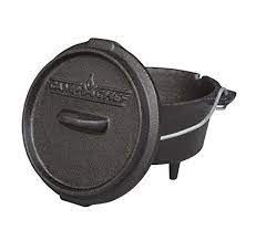 This camp dutch oven seasoned cast iron is all you'll need for convenient and even cooking of all kinds of foods when you're out in front of the campfire. Camp Chef 3 4 Qt Seasoned Cast Iron Mini Dutch Oven Lodge Cast Iron Adventure Survival Safety