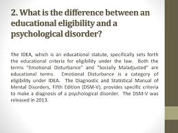 Socially Maladjusted Vs Emotionally Disturbed Ppt Download