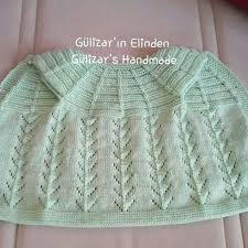 Vest Collar Orgu Triko Bebek Yelek
