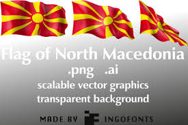 Flag Of North Macedonia Grafik Von Ingofonts Creative Fabrica