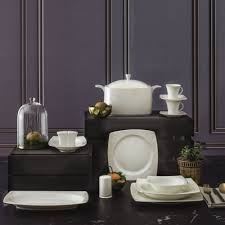 Gural Porselen 85 Parca Kare Caroline Bone Yemek Takimi 5482 Alkapida Com