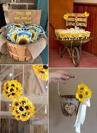 35 Pretty And Bright Sunflower Wedding Ideas Emmalovesweddings Sunflower Wedding Sunflower Wedding Decorations Rustic Sunflower Wedding