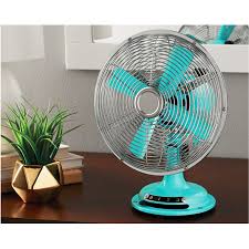 Mainstays 8 Table Fan Mint Walmart Com Table Fan Retro Table Fan