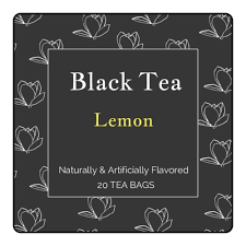 Black And White Label Background Lotus Tea Label Printable Tea Labels Custom Printed Labels Printing Labels