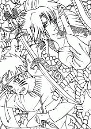 In this section, find a large selection of coloring pages naruto. Naruto Vs Sasuke Anime Coloring Pages For Kids Printable Free Coloing 4kids Com