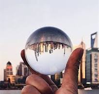 Lustre Transparent Lentille Boule Cristal Boule De Verre ...