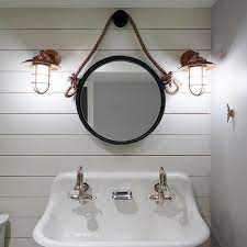Nautical style oil rubbed bronze finish bathroom vanity lights: 17 Beautiful Bathroom Lighting Ideas For Every Style