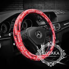 シュプリーム ハンドルカバー mサイズ supreme 車用品 ログ総柄 カッコイイ シートベルトカバー 車 用品 シートベルト
