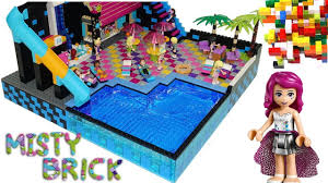 Lego Friends Pop Star Swimming Pool 3 By Misty Brick Youtube Lego Friends Swimming Pools Lego