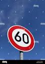 60 speed limit road sign hi-res stock photography and images ...