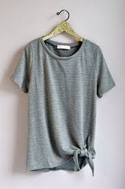 Peyton Tie Front Top Side Tie Shirt Diy Shirt Diy Clothes Tops