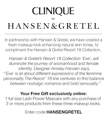 *offer available exclusively online at clinique.co.nz until 11:59pm 25/07/2021 or strictly while stocks last. Hansen And Gretel Clinique New Zealand