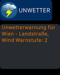 Wir von wetterwarnung österreich warnen euch vor extremen wettersituationen! Apple Watch App Watchaware