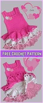 Crochet Girl Ruffle Dress Free Patterns Crochet Dress Girl Crochet Toddler Dress Crochet Girls