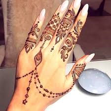 Kalau gambar sebelumnya kebanyakan menggunakan motif bunga dan lingkaran, gambar di atas menggunakan segi empat sebagai objeknya dan kemudian dikembangkan menjadi seperti gambar diatas. Top 111 Latest Simple Arabic Mehndi Designs For Hands Legs