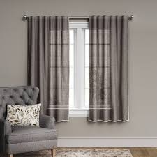 Shop for natural linen curtain panels online at target. Stitched Edge Light Filtering Curtain Panel Threshold Target