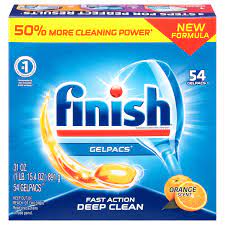 World's #1 recommended brand* (*recommended by more dishwasher brands worldwide) Save On Finish Gelpacs Automatic Dishwasher Detergent Orange Scent Order Online Delivery Stop Shop