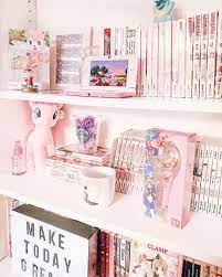 Kawaaii Manga Anime Sailormoon Mylittlepony Bookshelves Bookshelf Mangacollection Pastelkawaii Kawaii Room Aesthetic Room Decor Pastel Room