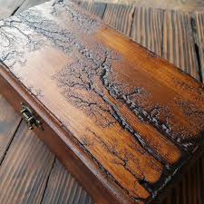Wood Watch Box Lichtenberg Figure Watches Box Mens Watch Etsy Wood Watch Box Lichtenberg Lichtenberg Figures