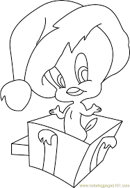 New free coloring pages christmas dog katesgrove. Santa As Tweety Bird Coloring Page For Kids Free Christmas Cartoons Printable Coloring Pages Online For Kids Coloringpages101 Com Coloring Pages For Kids