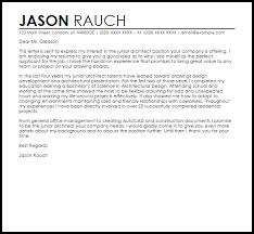 Junior Architect Cover Letter Sample Cover Letter Templates Examples