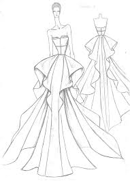 Wedding Dress Illustration Wedding Dress Illustrations Dress Illustration Dress Design Drawing