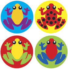 Tropical Frogs Motivational Reward Chart Stickers