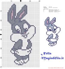 Baby looney tunes cross stitch patterns. Baby Bugs Bunny Looney Tunes Free Cross Stitch Patterns Simple Unique Alphabets Baby