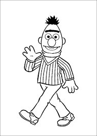 One of the recurring features of the series is the fact. Bert Sesame Street Greet Coloring Pages For Kids G96 Printable Sesame Street Coloring Pages For Kids Sesamstraat Kleine Kinderen Kleurplaten