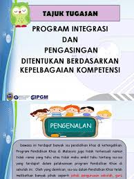 Takwim program pendidikan khas integrasi bermasalah pembelajaran sk. Program Intergrasi