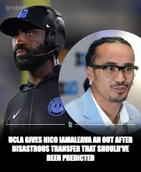 Nico Iamaleava can wipe his hands clean of a disastrous offseason decision.  UCLA has fired head coach DeShaun Foster. The QB can now act as if the  season never happened. Read below: