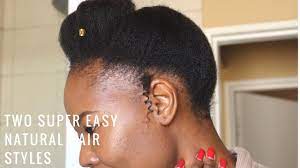 The natural one, of course. How To Two Super Easy Natural Hairstyles Under 5 Minutes South African Youtube