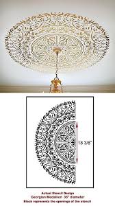 How To Stencil A Table Top Diy Debbiedoos Diy Table Top Stencils Wall Ceiling Medallions