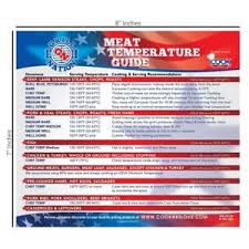 Details About Best Magnetic Meat Temperature Guide Chart For Outdoor And Indoor Use