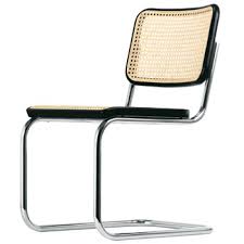 Jetzt klassisches design ansehen und online bestellen! Thonet S 32 Freischwinger Marcel Breuer Stahlrohrstuhl Rohrgeflecht