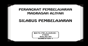 Pa minta tolong kirim kan silabus dan rpp kls xdan xi.terimakasih sebelumnya. Silabus Fiqih Ma Kelas Xii 1 2 Pdf Document